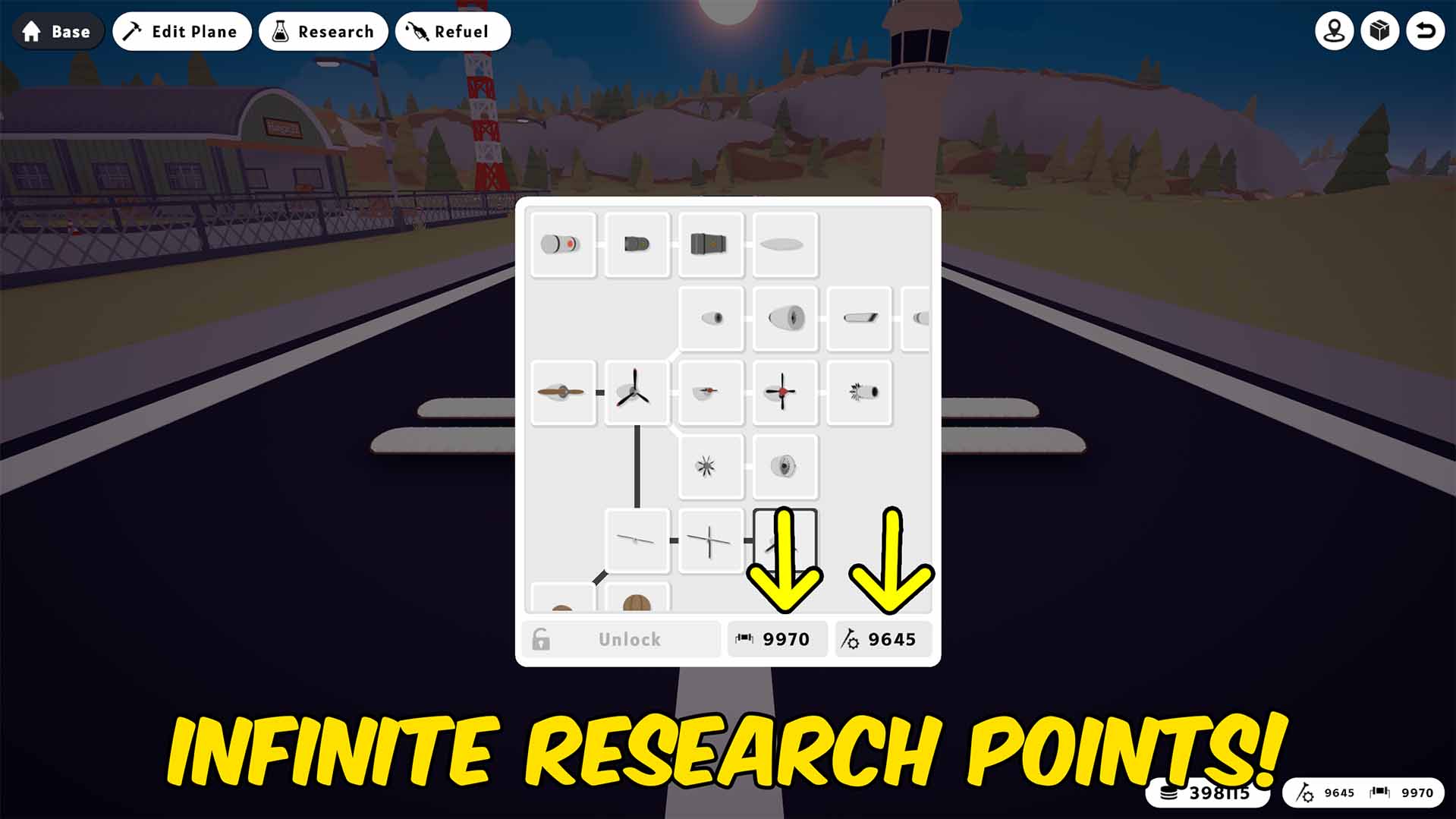 Aviassembly — Give Research Points (screenshot 2)